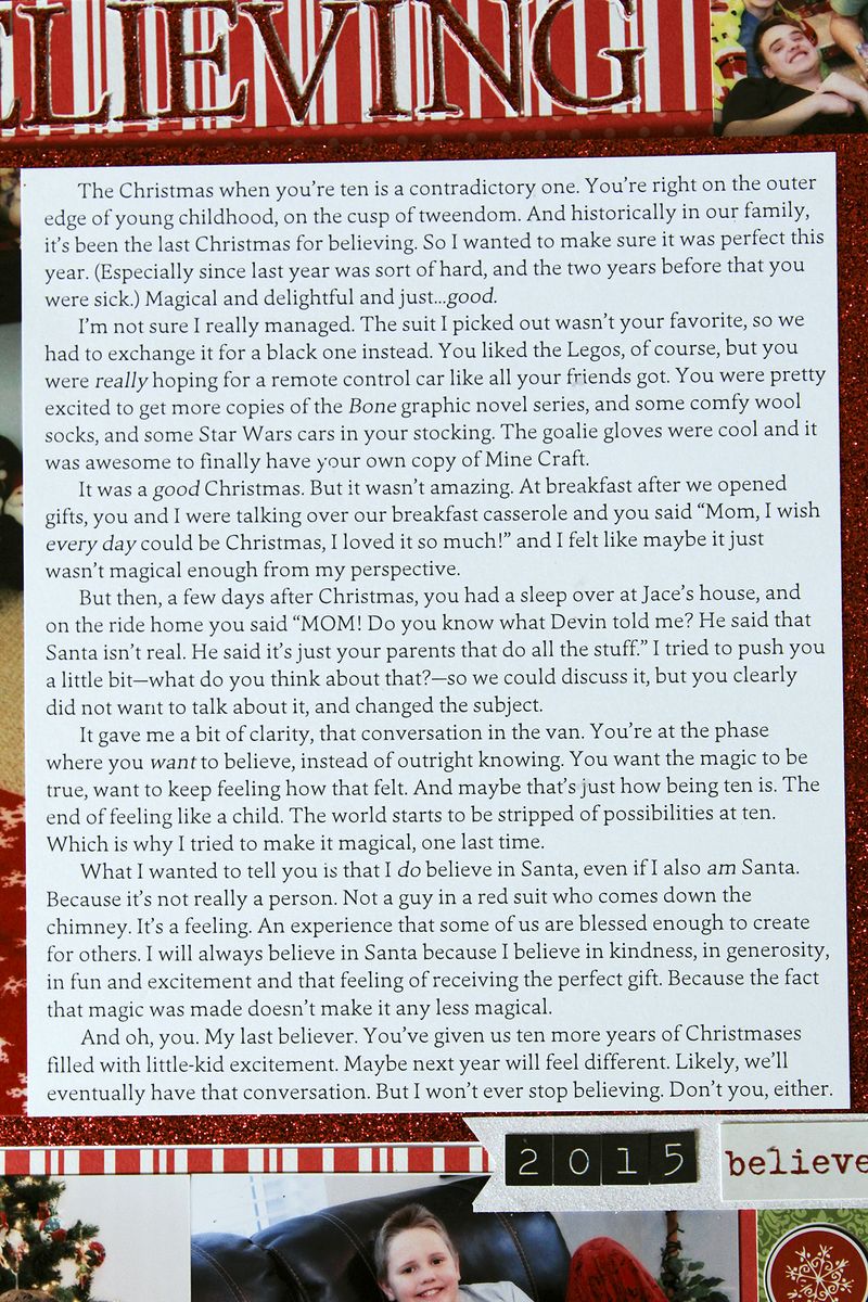 Christmas in january no3 journaling close up Christmas in january no3 journaling close up