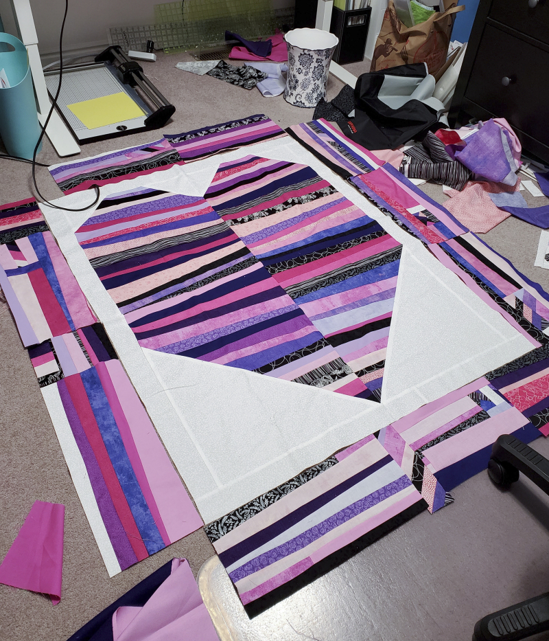 Hearts like crazy paving adding borders Hearts like crazy paving adding borders